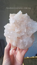 將影片載入圖庫檢視器並播放，Elestial Peach Himalayan Quartz - Double sided 722g #147
