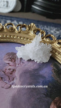 Load and play video in Gallery viewer, Chrysanthemum Clear Quartz Cluster - small 67g #375
