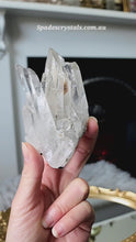 Load and play video in Gallery viewer, Clear Quartz on Clear Stand - 154g #48
