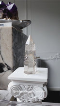 Load and play video in Gallery viewer, Clear Quartz Tower - small 85g #938
