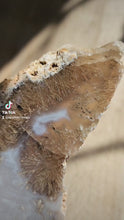 Load and play video in Gallery viewer, Sagenite Agate Slab with Rutile Inclusion - 446g #238
