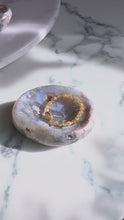 將影片載入圖庫檢視器並播放，Green Chlorite Flower Agate Bowl / Soap Dish - 770g #390
