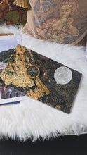 Load and play video in Gallery viewer, Golden Healer x Black Tourmaline &amp; Mica Plate / Thick Slab / Tray - 3.2kg #105
