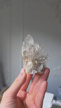 Load and play video in Gallery viewer, Smoky Himalayan Quartz Cluster - mini 98g #449
