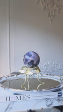 Load and play video in Gallery viewer, Blue Flower Agate Sphere - 658g #120
