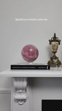 Load and play video in Gallery viewer, Large Rose Quartz Sphere - 3.93kg #16
