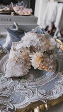 Load and play video in Gallery viewer, Golden Chrysanthemum Quartz Cluster - 910g #343
