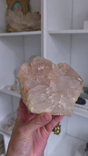 Load and play video in Gallery viewer, | 40% OFF | Peach Himalayan Quartz Cluster - 928g #529
