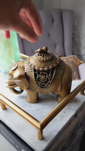 Load and play video in Gallery viewer, Copper Elephant Incense Pot / Holder

