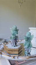 Load and play video in Gallery viewer, Fluorite Angel Carving - small
