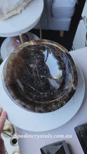 Load and play video in Gallery viewer, Smoky Quartz x Golden Healer Bowl - 2.3kg #280
