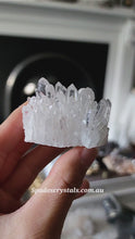 Load and play video in Gallery viewer, Chrysanthemum Clear Quartz Cluster - small 58g #251
