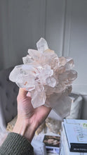 Laden und Abspielen von Videos im Galerie-Viewer, High Grade Pink Flower Himalayan Quartz Cluster - 1.95kg #573
