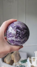 Load and play video in Gallery viewer, Chevron Amethyst Sphere - 750g #98
