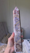 Load and play video in Gallery viewer, Ocean Jasper x Purple Agate Tower - 755g #14
