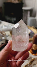 Load and play video in Gallery viewer, Clear Quartz Tower - small chunky 128g #942
