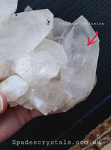 Cargar y reproducir el video en el visor de la galería, Himalayan Quartz Cluster - 772g #180 (Phantom Inclusion)
