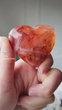 Load and play video in Gallery viewer, Fire Quartz / Red Hematoid Heart #219
