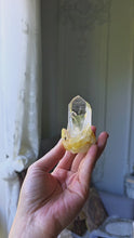 Load and play video in Gallery viewer, Golden Healer Quartz Point on Stand - 98g #18
