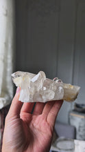 Load and play video in Gallery viewer, Golden Healer Quartz Cluster - small 250g #406
