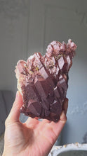 Load and play video in Gallery viewer, Red Phantom / Red Hematite Quartz Cluster - 911g #7
