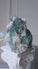 Load and play video in Gallery viewer, Blue Fluorite Mineral Cluster / Specimen - 836g #136
