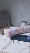 將影片載入圖庫檢視器並播放，Large Amethyst &amp; Agate Tower on Hand Stand - 1.15kg #373 (Set of 2pcs)
