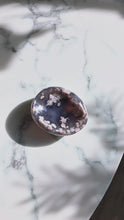 비디오를 갤러리 뷰어 Black Flower Agate Bowl / Soap Dish - 458g #389에 로드 및 재생
