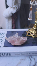 Cargar y reproducir el video en el visor de la galería, Pink Himalayan Quartz Cluster - small 156g #540

