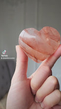 Load and play video in Gallery viewer, Fire Quartz / Red Hematiod Heart #216
