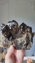 Load and play video in Gallery viewer, Pineapple Smoky Citrine Quartz Cluster - 1.17kg #113
