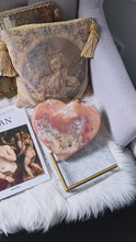 Charger et lire la vidéo dans la visionneuse de la Galerie, Large Pink Amethyst Heart Slab - Thick 3.23kg #16
