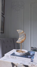 Load and play video in Gallery viewer, Golden Healer Moon on Gold Stand - 291g #100
