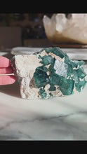 Load and play video in Gallery viewer, Green Fluorite Cluster - 677g #82
