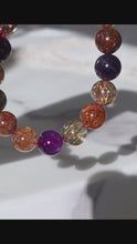 將影片載入圖庫檢視器並播放，High Grade | Dark Super Seven Bracelet - 39g / 12mm #377
