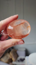 Load and play video in Gallery viewer, Fire Quartz / Red Hematoid Palm Stone #221
