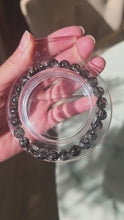 Load and play video in Gallery viewer, High Grade | Black Rutilated Quartz Bracelet - 8mm / 15g #375
