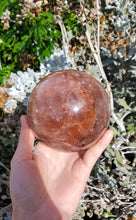 將圖片載入圖庫檢視器 STAR Fire Quartz ( Hematoid Quartz ) Sphere - 1.07kg #1
