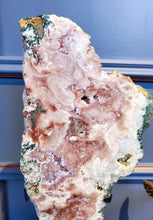 將圖片載入圖庫檢視器 Pink Amethyst Slab on stand - 3.4kg #7
