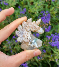 Load image into Gallery viewer, Flower Agate Unicorn - small 003
