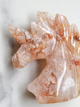 Load image into Gallery viewer, Flower Agate Unicorn - small 011
