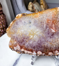 Load image into Gallery viewer, Amethyst Flower Agate Slice - 603g #C5
