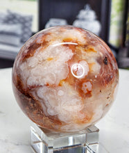 Cargar imagen en el visor de la galería, Carnelian Flower Agate Sphere #C5
