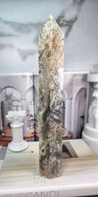 Load image into Gallery viewer, Tall Moss Agate Tower - 1.86kg #6
