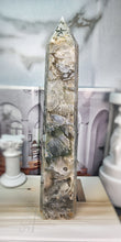 Load image into Gallery viewer, Tall Moss Agate Tower - 1.86kg #6
