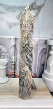 Load image into Gallery viewer, Tall Moss Agate Tower - 1.86kg #6
