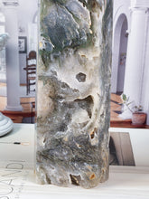 Load image into Gallery viewer, Tall Moss Agate Tower - 1.86kg #6
