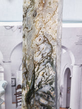 Load image into Gallery viewer, Tall Moss Agate Tower - 1.86kg #6
