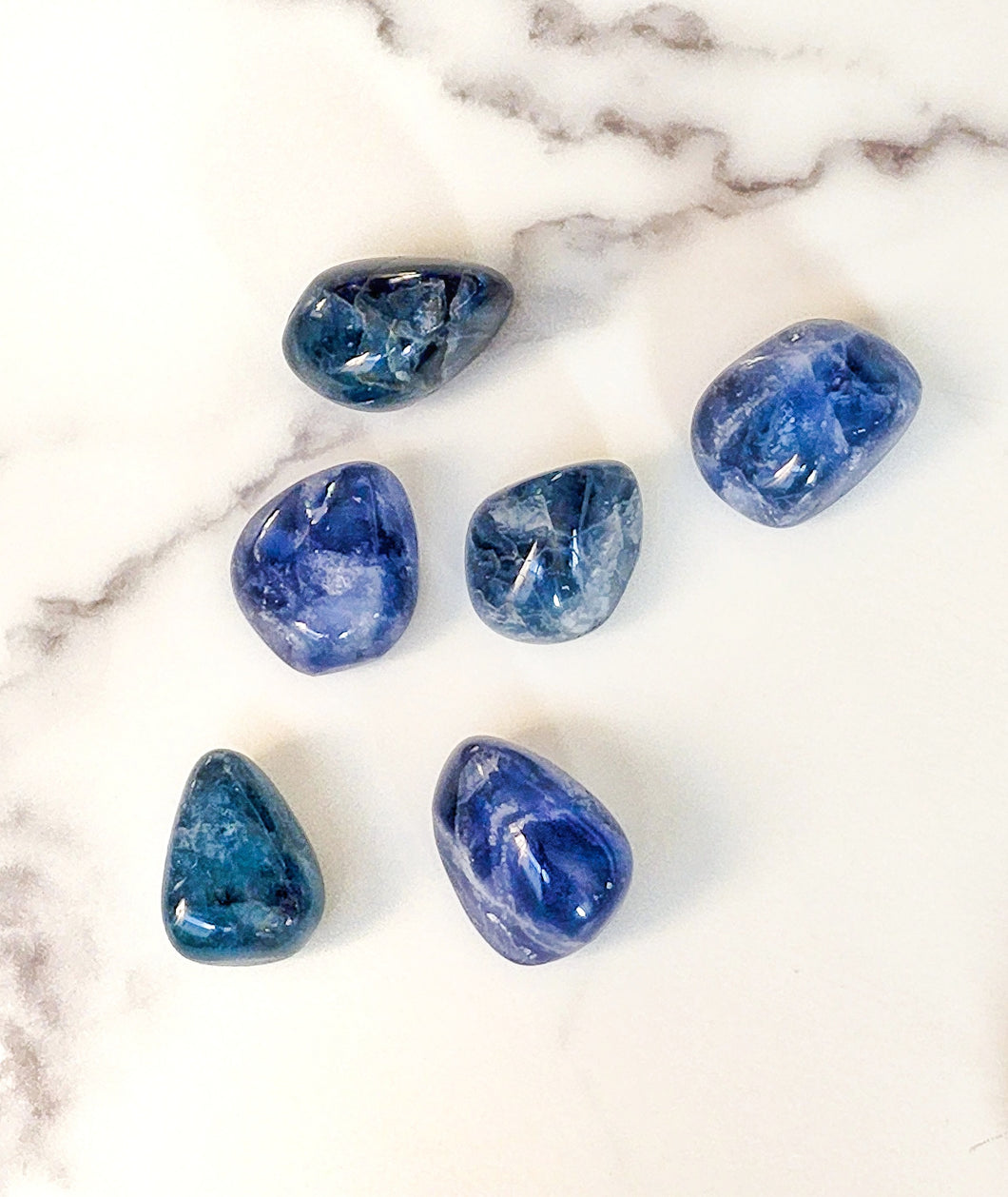 Blue Fluorite Tumbled Stones