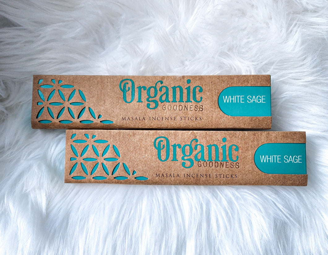 Organic Masala Incense Sticks - White Sage